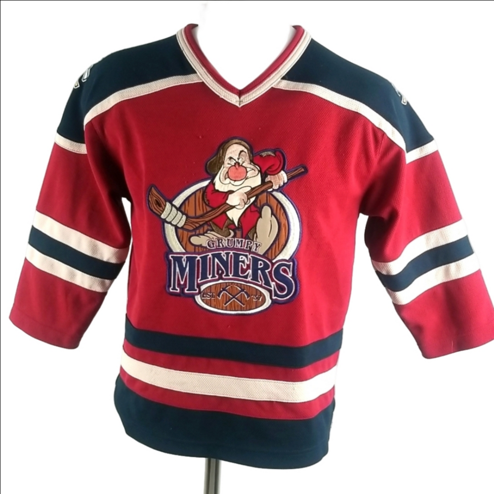 Disneyland Resort Grumpy Miners Jersey Size L Junior